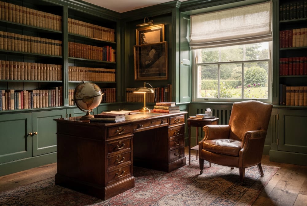 The Manor at Wexcombe — Library.