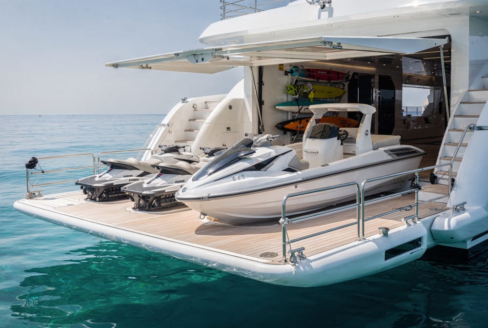 M/Y Halcyon — Tender Garage.