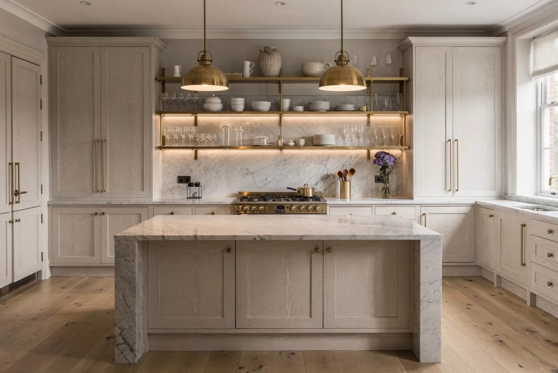 A timeless English kitchen.