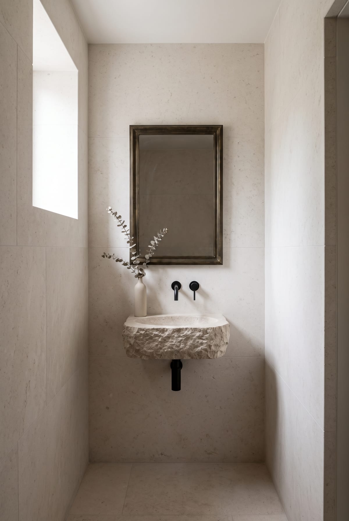 Pl. v — The powder room, matte black