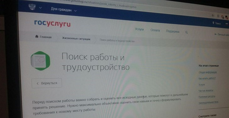 Образец резюме на госуслугах