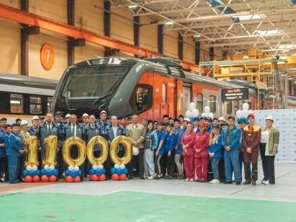 На Демиховском машиностроительном заводе выпустили 11000-й вагон электропоезда