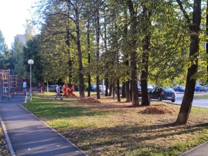 Промывку дорог и тротуаров осуществили в поселении Воскресенское