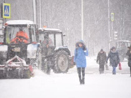 Специалисты продолжили уборку территории в парке поселения