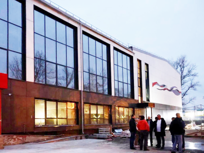 Завершение ремонта в спортивном комплексе «Ока» в Ступино