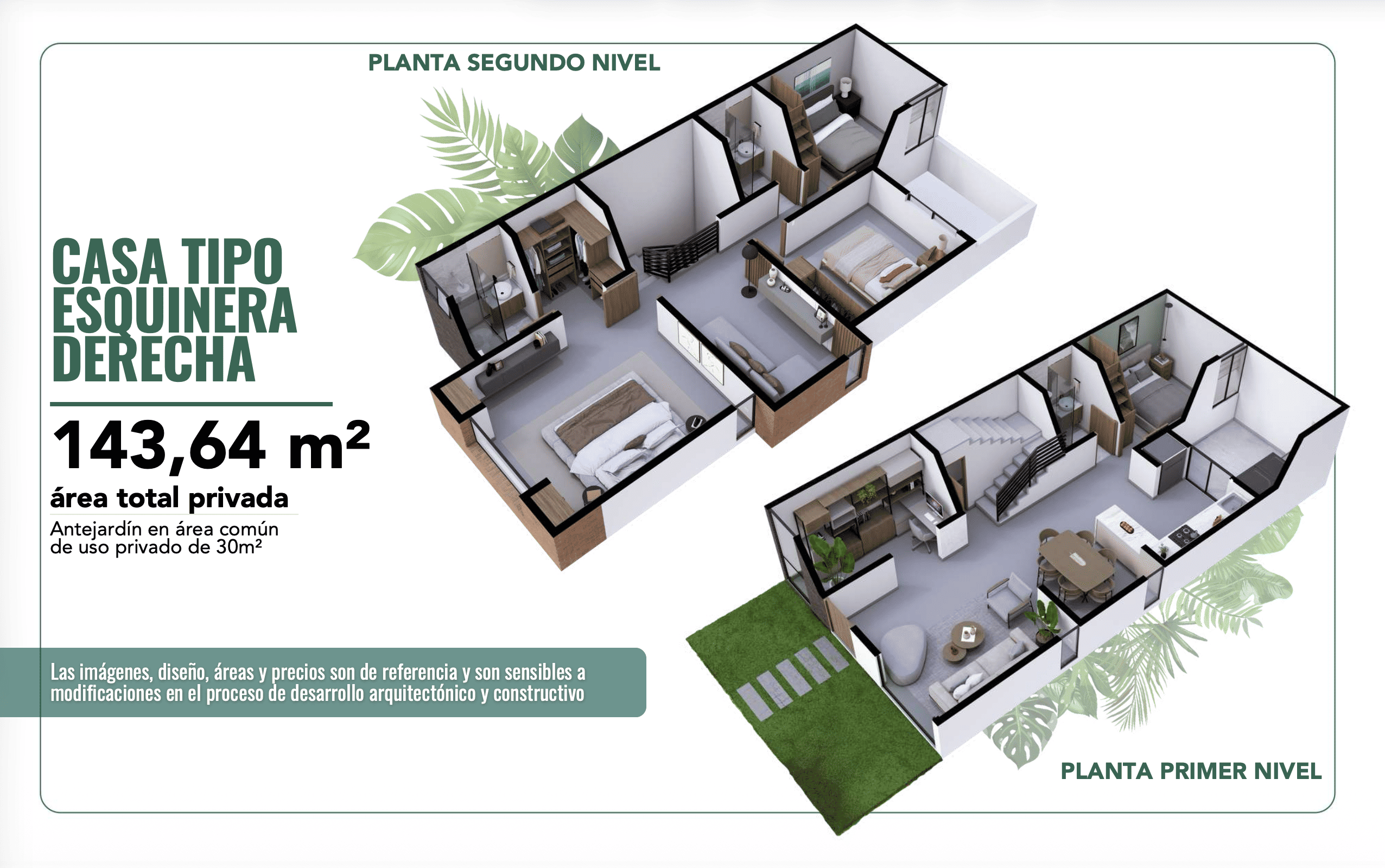 Casa esquinera 143,64 m2