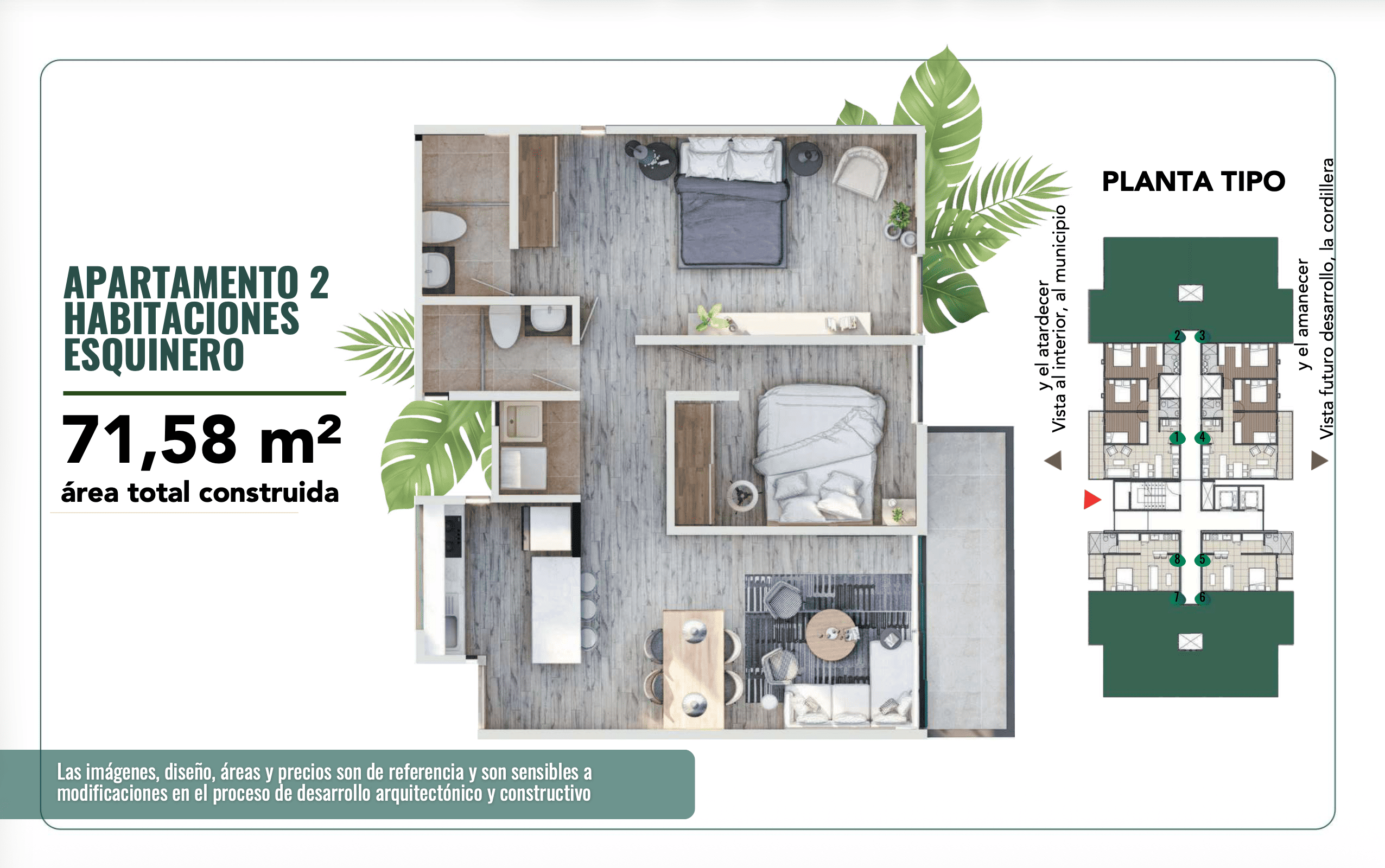 Apartamento 71,58 m2