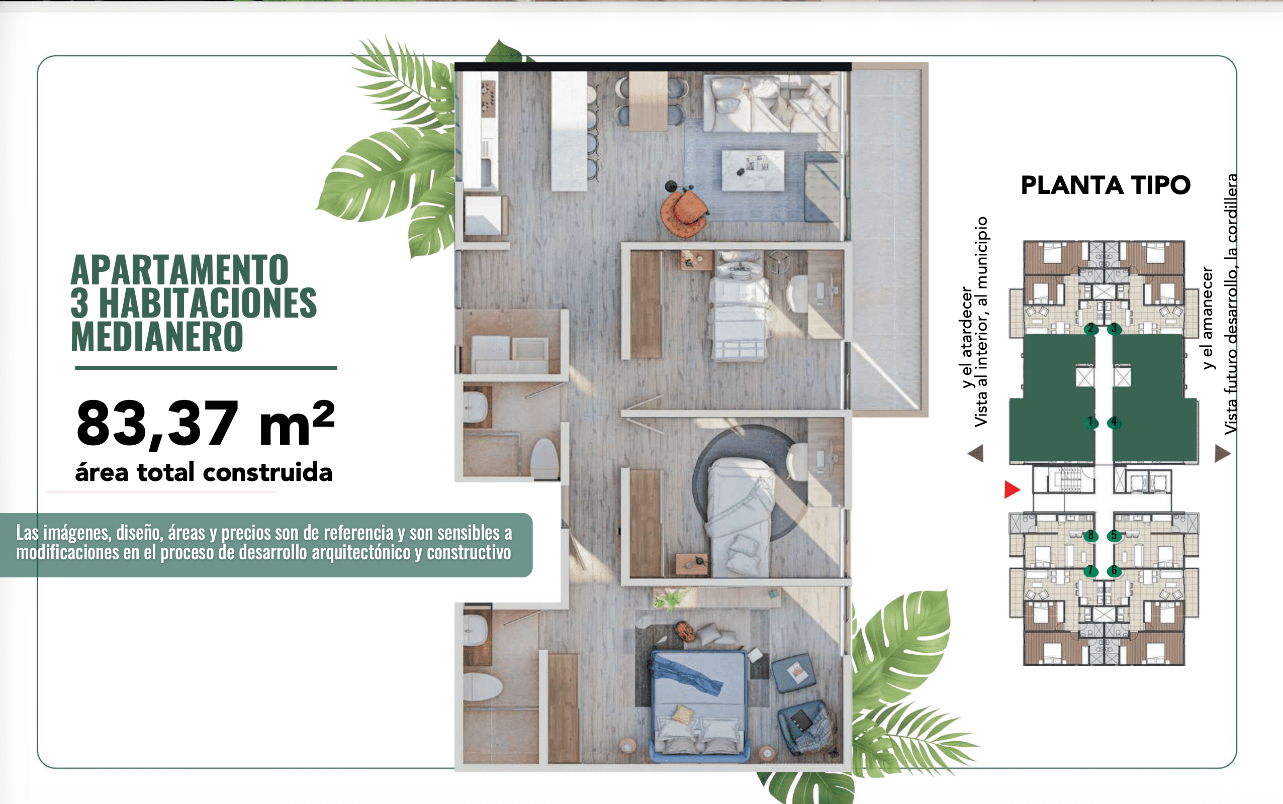 Apartamento 83,37 m2