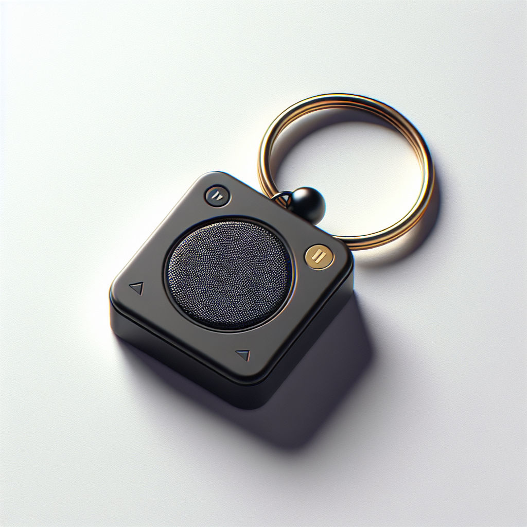Custom audio memorial keychain