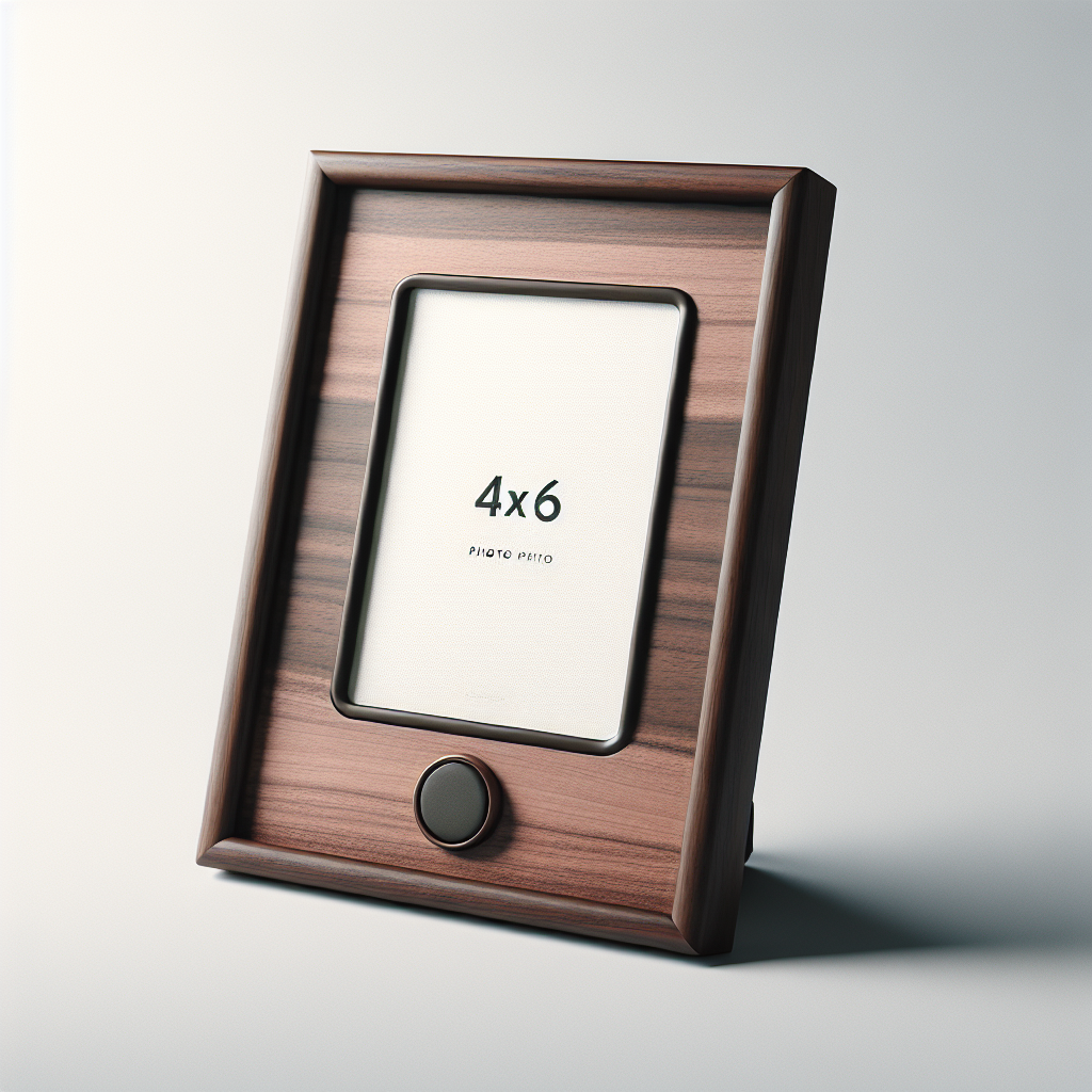 Memorial song oak photo frame with built-in speaker