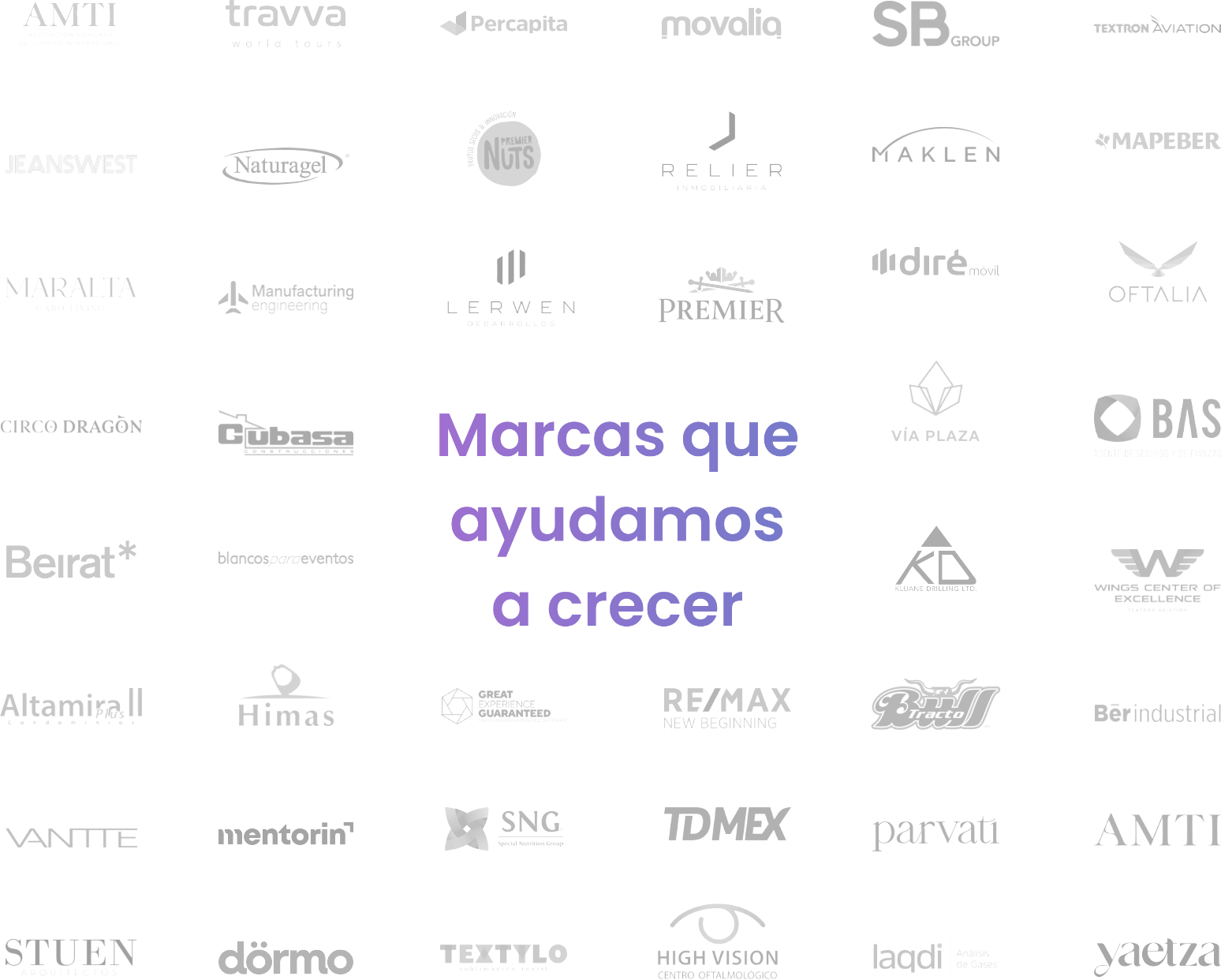 Marcas que ayudamos a crecer