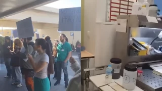 Alt-El 12 de Octubre prohíbe una protesta de sanitarios que denuncian intoxicación por formol: "Están vomitando mientras trabajan"