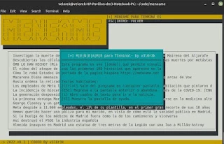 Alt-Proyecto: Menéame en la terminal GNU/Linux programado en C