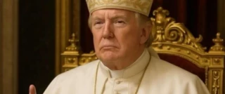 Alt-Donald Trump, acusado por la Conferencia católica en EEUU de "burlarse de la fe" por su foto de Papa