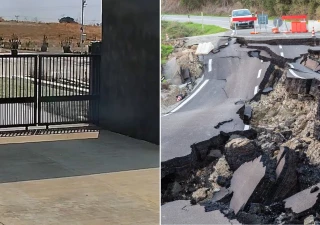 Alt-Los geólogos no dan crédito: una cámara de seguridad captó el súbito desplazamiento del suelo en el terremoto de Myanmar