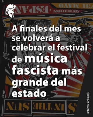Alt-A finales del mes se celebrará nuevamente el festival de música nazi más grande del Estado