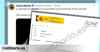 Alt-La Fiscalía ve delito en la filtración del audio entre Aemet y Emergencias en la DANA que difundió Mazón