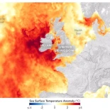 Alt-Satélites captan calor récord en las aguas del noroeste de Europa