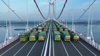 Alt-El mayor puente colgante de dos niveles del mundo supera su prueba de carga en China
