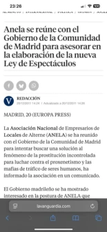 Alt-Publicación en Bluesky de Marcelino Madrigal: En 2011, Sr Feijóo, la Asociación de empresarios de clubs de alterne, vinculada a la ultra derecha, se reunió con la comunidad de Madrid de Esperanza Agui