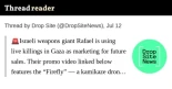 Alt-El gigante armamentístico israelí Rafael utiliza asesinatos en vivo en Gaza como estrategia de marketing para futuras ventas (EN)