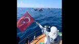 Alt-45 barcos civiles turcos zarpan del puerto de Hatay hacia la Franja de Gaza