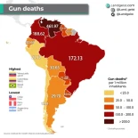 Alt-Muertes por arma de fuego en Sudamérica (2024)