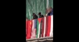 Alt-Activistas cambian la bandera de Israel por una de Palestina en la copa del mundo de esgrima en Palma (CAT)