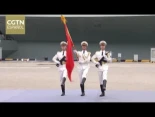 Alt-Xi Jinping asiste a la ceremonia de entrada en servicio y abanderamiento del portaaviones Fujian