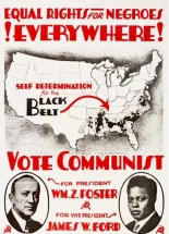 Alt-Cartel de campaña de 1932 con mapa del Partido Comunista de EE. UU. [Eng]
