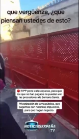 Alt-Córdoba limita la visibilidad de las procesiones con vallado opaco en plena vía pública