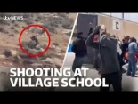 Alt-Impactante video muestra a un colono israelí disparando contra una escuela Palestina en Cisjordania [ENG]