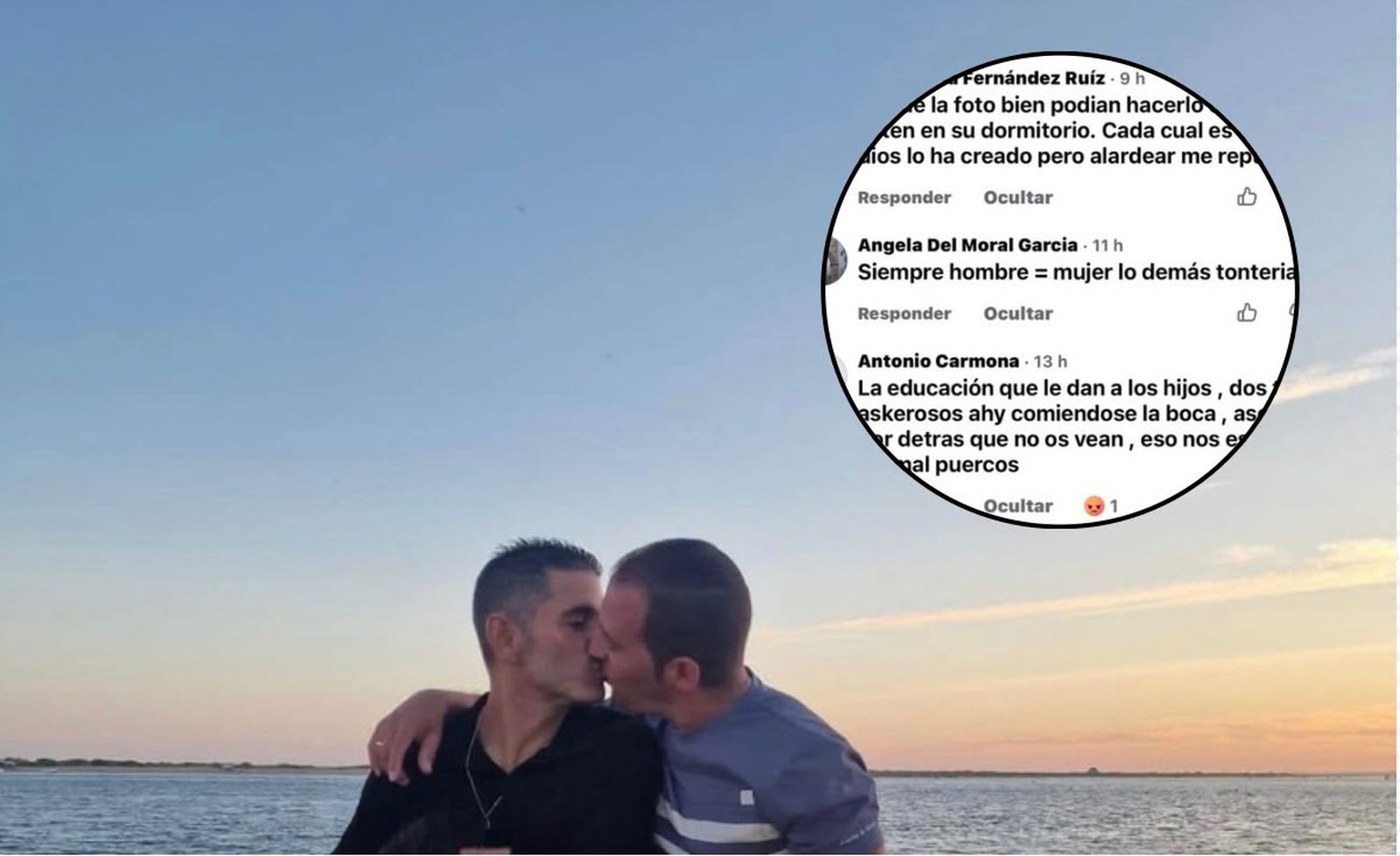 Alt-Oleada de insultos homófobos a concejal de La Rinconada por foto familiar