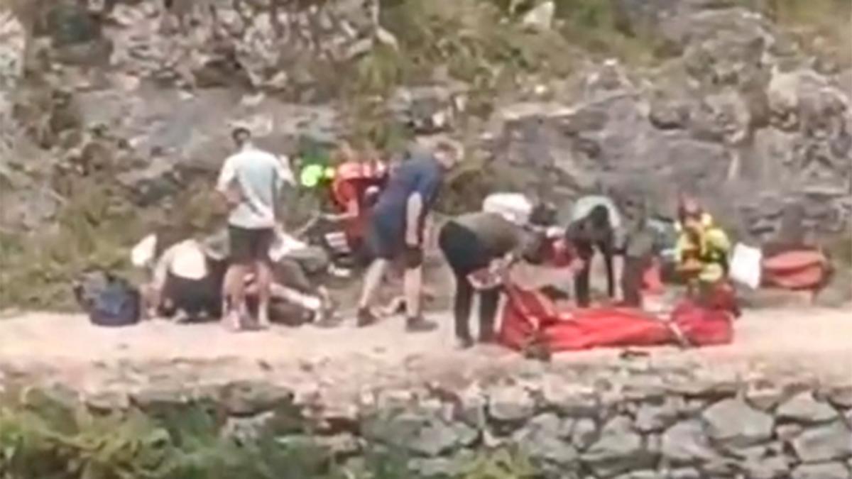 Desprendimiento en la Ruta del Cares: dos heridas, una grave