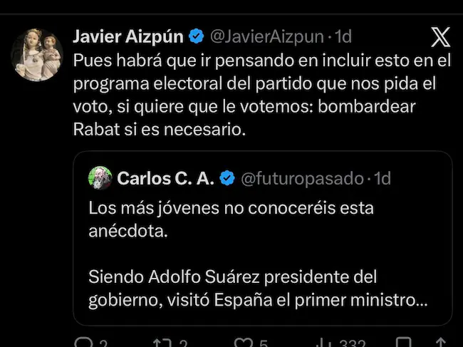 Párroco de Huarte propone bombardear Rabat por la crisis migratoria en Ceuta