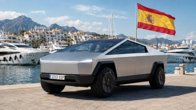 Tesla Cybertruck con matrícula española aparece en Marbella