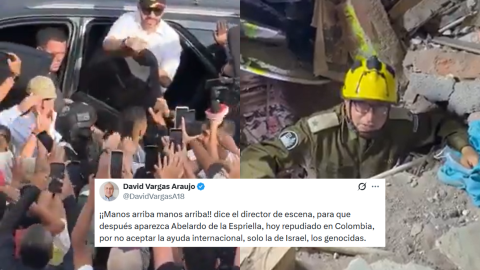 Pantomimas tras el terremoto en Colombia: portavoz israelí y videomontaje de De la Espriella