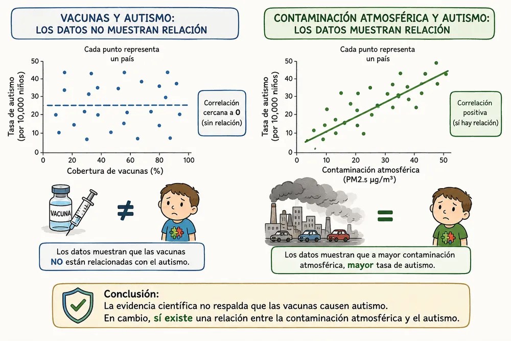 Vacunas y autismo: la ciencia apunta a la contaminación atmosférica