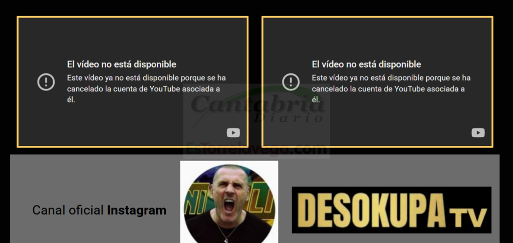 YouTube cierra el canal de Desokupa por infringir sus normas