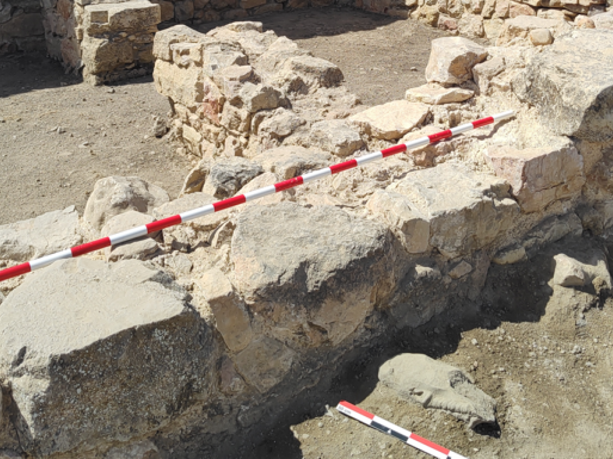 Excepcional escultura ibérica de 2.000 años hallada en Libisosa