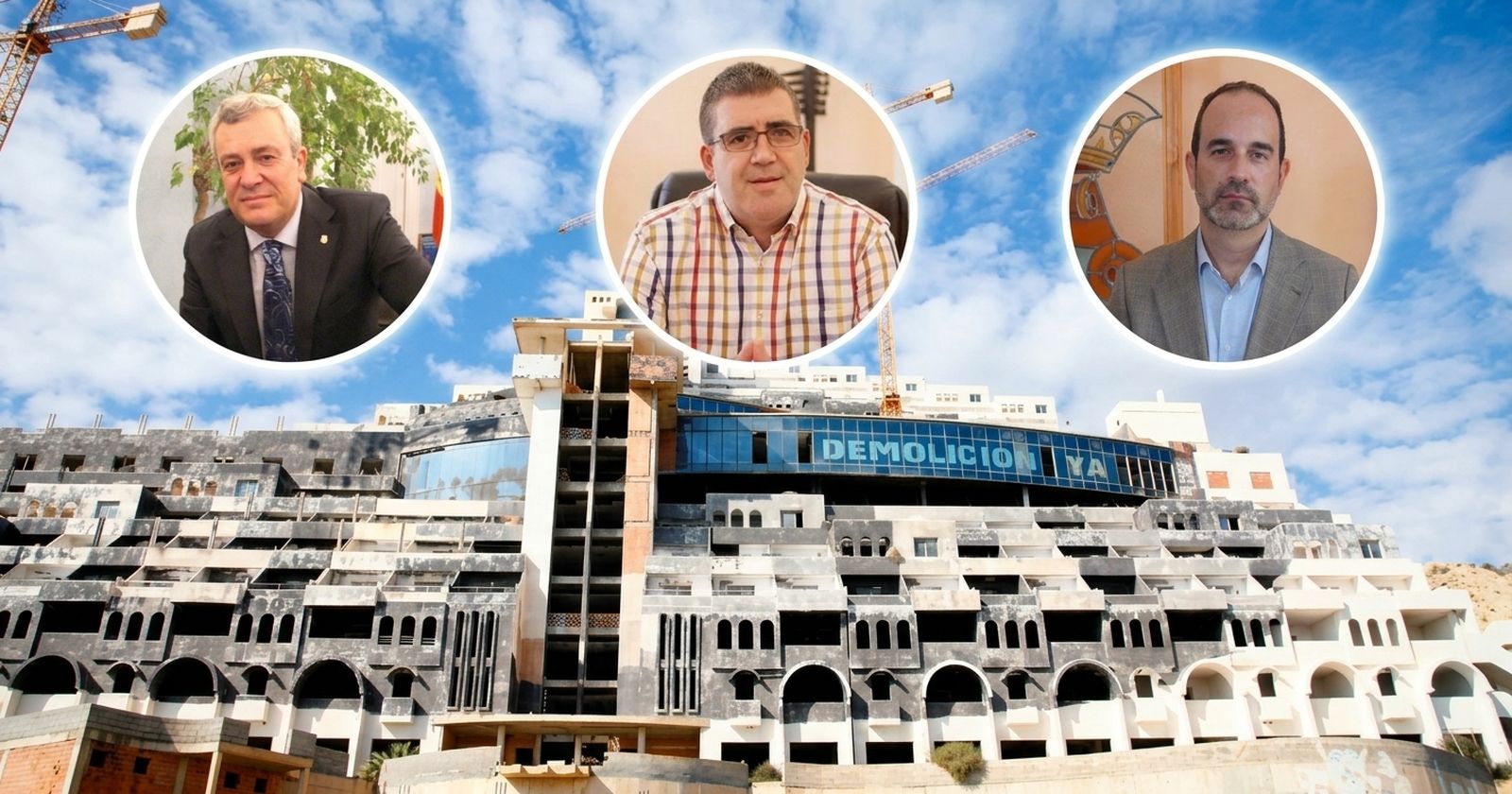 Exalcaldes de Carboneras y promotora luchan por resucitar la licencia del Algarrobico