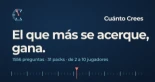 Cuánto Crees: el juego de estimación numérica que divierte a todos