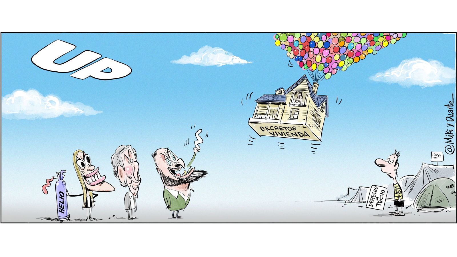 Miki y Duarte se despiden de los decretos de vivienda en su viñeta
