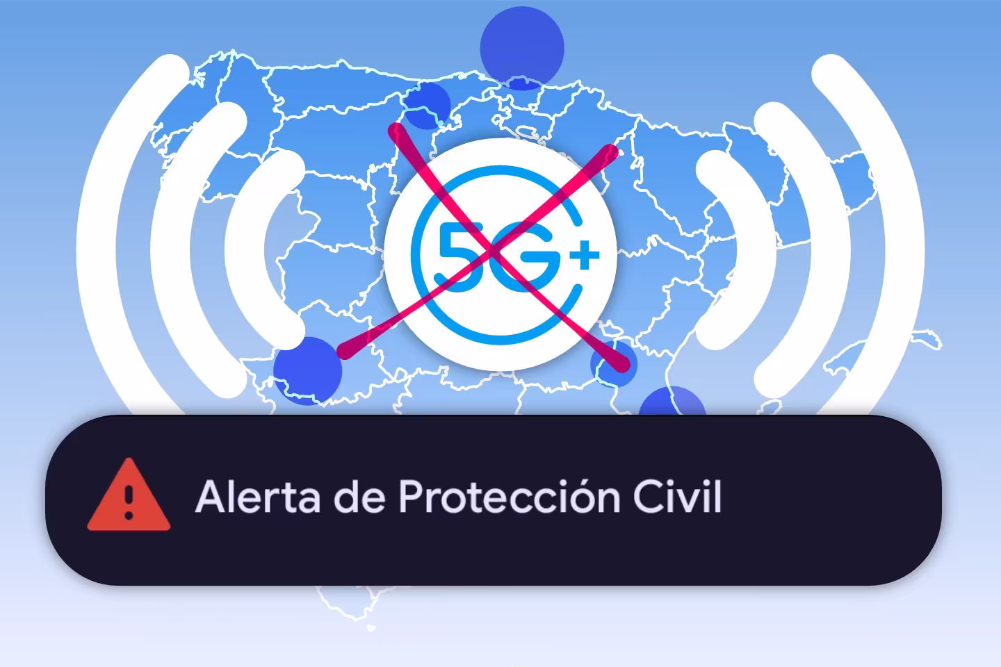 Fallo en alertas ES-Alert: móviles con 5G+ no reciben avisos de emergencia