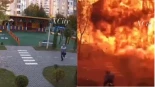 Alt-Un hombre salva la vida por segundos de un dron ruso en Kiev