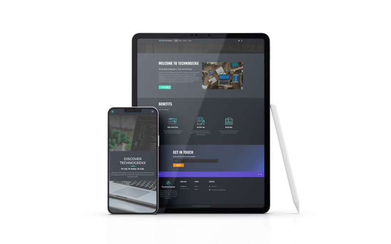 Technogeekx mockup