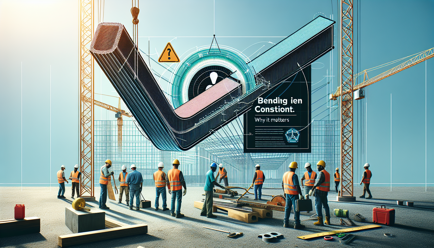 Bending moment diagram in construction
