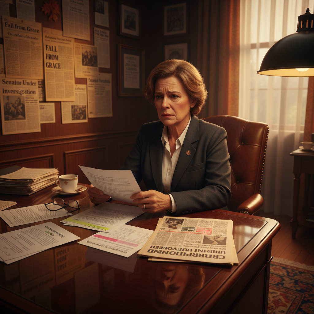 Former Senator Kyrsten Sinema in a public setting