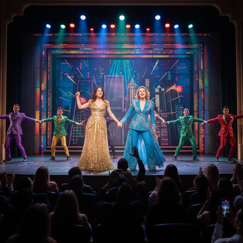 Cast of Six on Broadway with Dylan Mulvaney and Abigail Barlow