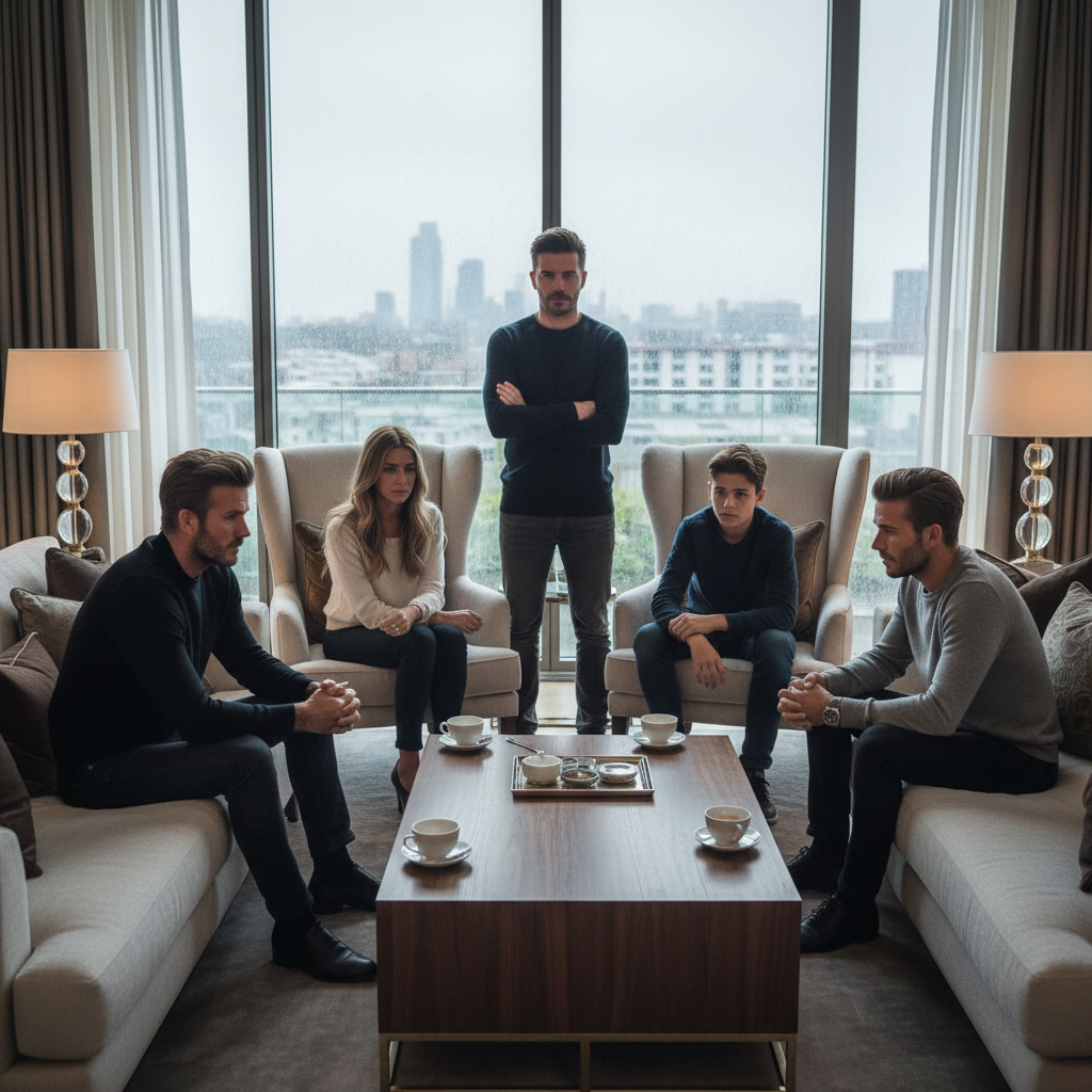 Beckham family public attention and drama